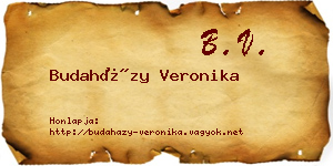 Budaházy Veronika névjegykártya