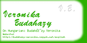 veronika budahazy business card
